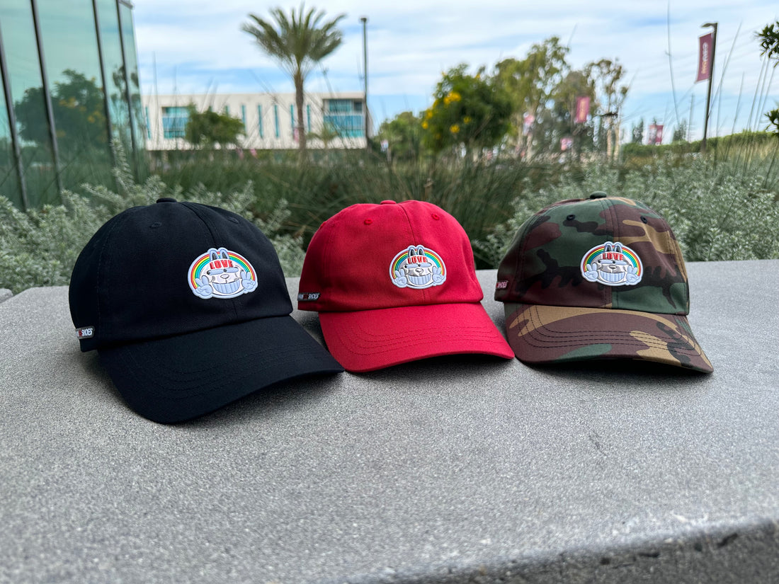 "RAINBOW BUNNY LOVE" DAD CAP